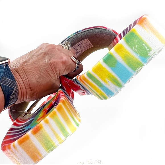 Champion IPO Tie-Dye Slide Sandal, Rainbow Multi, Men’s Size 12, NEW! w/tags! - Picture 11 of 12